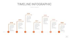 橘红色时间轴PPT信息图12