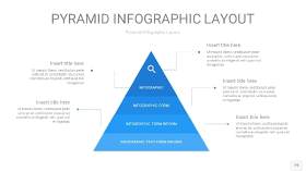 浅蓝色3D金字塔PPT信息图表19