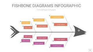 黄紫色鱼骨PPT信息图表4