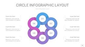 紫蓝色圆形PPT信息图10