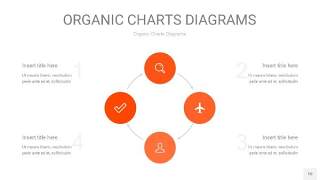 橘红色循环PPT图表10