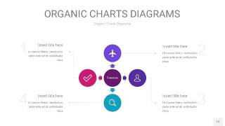 玫瑰紫色循环PPT图表13