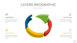 四色3D分层PPT信息图39