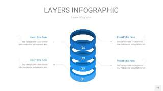 蓝色3D分层PPT信息图21