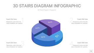 渐变紫蓝色3D阶梯PPT图表10