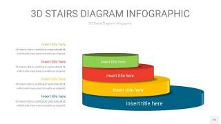 多彩3D阶梯PPT图表14