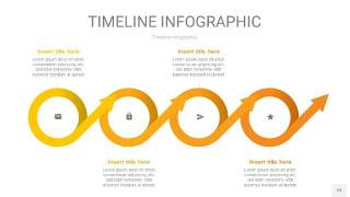 黄色时间轴PPT信息图19