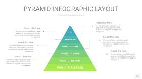 浅绿色3D金字塔PPT信息图表20