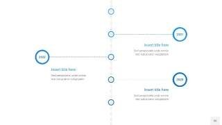 天蓝色时间轴PPT信息图36