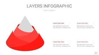 红色3D分层PPT信息图31