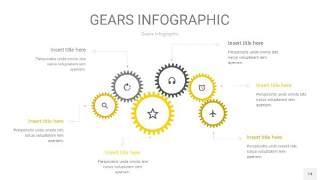 灰黄色齿轮PPT信息图14