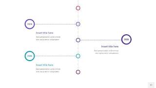 粉紫蓝色时间轴PPT信息图37