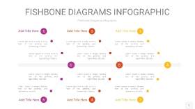 彩色鱼骨PPT信息图表1