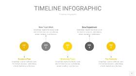 灰黄色时间轴PPT信息图7