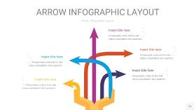 彩色箭头PPT信息图表15