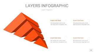 橘红色3D分层PPT信息图38
