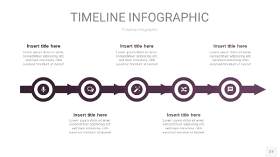渐变紫色时间轴PPT信息图27
