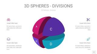 青紫色3D球体切割PPT信息图8