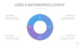 紫蓝色圆形PPT信息图13