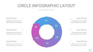 紫蓝色圆形PPT信息图15