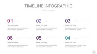 粉紫蓝色时间轴PPT信息图10