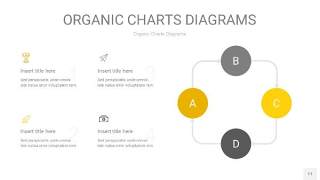 灰黄色循环PPT图表11