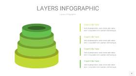 嫩绿色3D分层PPT信息图4
