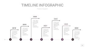 渐变紫色时间轴PPT信息图12