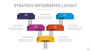 彩色战略计划统筹PPT信息图30