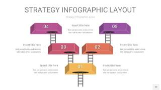 粉黄色战略计划统筹PPT信息图30