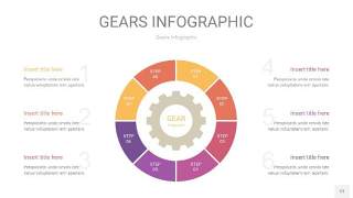 粉黄色齿轮PPT信息图12