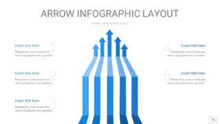 蓝色箭头PPT信息图表16