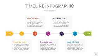 多彩时间轴PPT信息图18