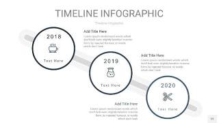 莫兰迪蓝色时间轴PPT信息图33