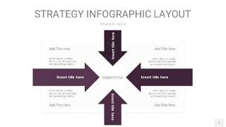 深紫色战略计划统筹PPT信息图1