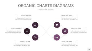 紫色循环PPT图表14