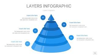 蓝色3D分层PPT信息图10