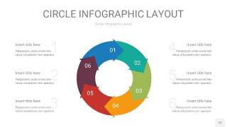 多彩圆形PPT信息图15