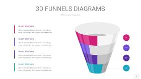 紫色3D漏斗PPT信息图表7