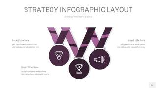 深紫色战略计划统筹PPT信息图24