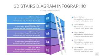 渐变紫蓝色3D阶梯PPT图表29