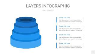 蓝色3D分层PPT信息图4