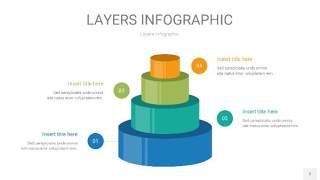 多彩3D分层PPT信息图2