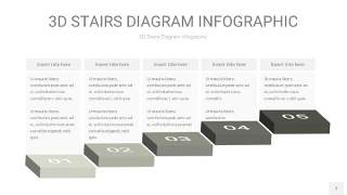灰色3D阶梯PPT图表7