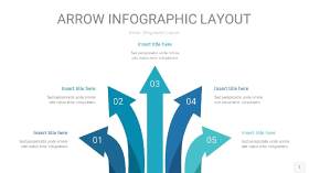 天蓝绿箭头PPT信息图表1