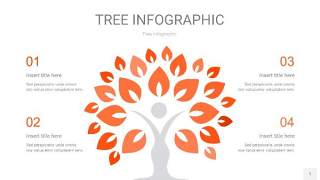 橘红色树状图PPT图表1