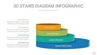 3D阶梯PPT图表14