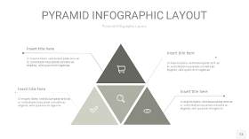 灰色3D金字塔PPT信息图表13