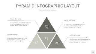 灰色3D金字塔PPT信息图表13