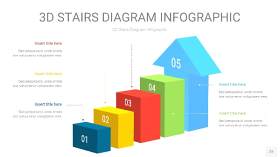 多彩3D阶梯PPT图表22